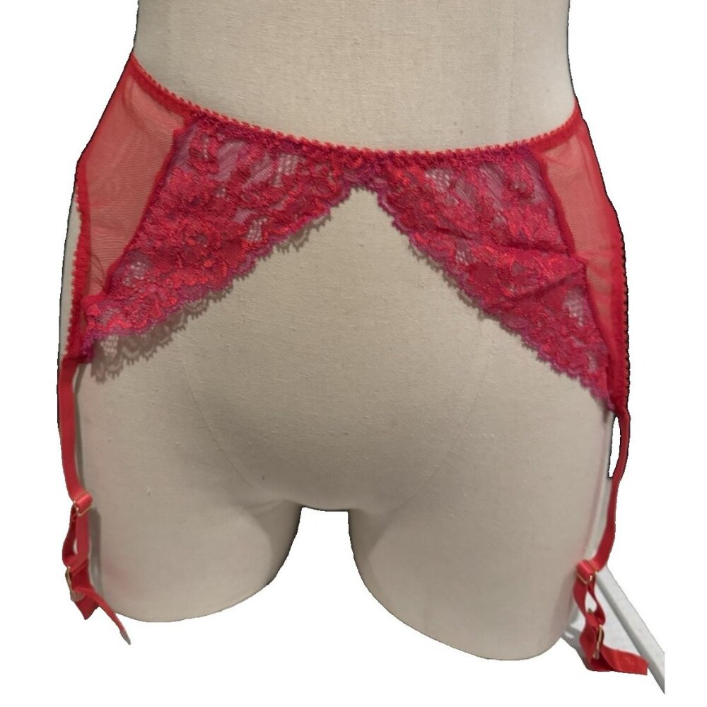 Journelle Chloe Suspender Belt Color: Berry Size XL JOU-2410-01